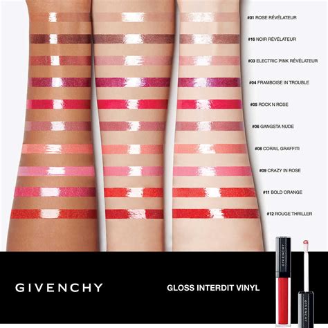 givenchy gloss interdit vinyl swatches|Givenchy Gloss Interdit Vinyl – Review and Swatches.